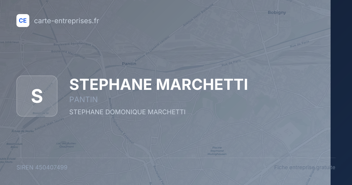 STEPHANE MARCHETTI — 450407499 — fiche entreprise