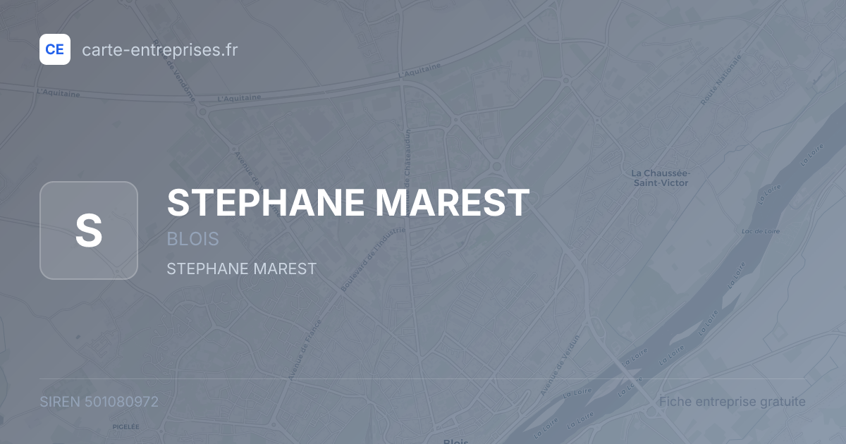 STEPHANE MAREST — 501080972 — fiche entreprise