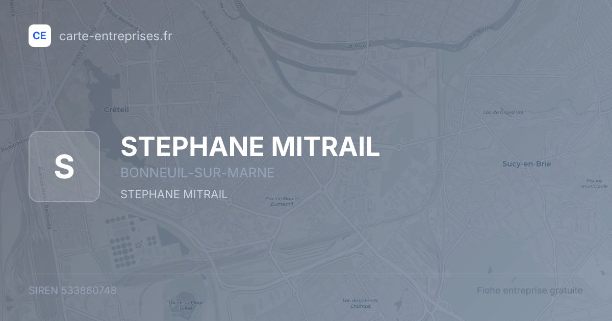 STEPHANE MITRAIL — 533860748 — fiche entreprise