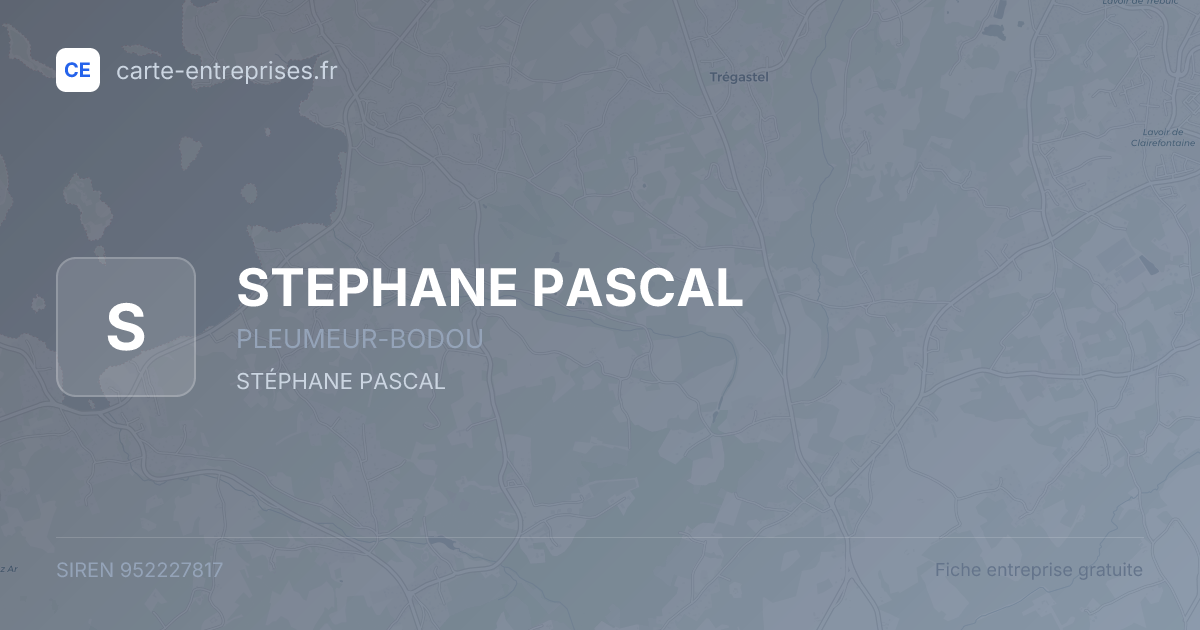 STEPHANE PASCAL — 952227817 — fiche entreprise