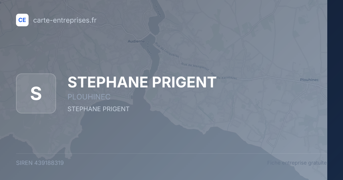 STEPHANE PRIGENT — 439188319 — fiche entreprise