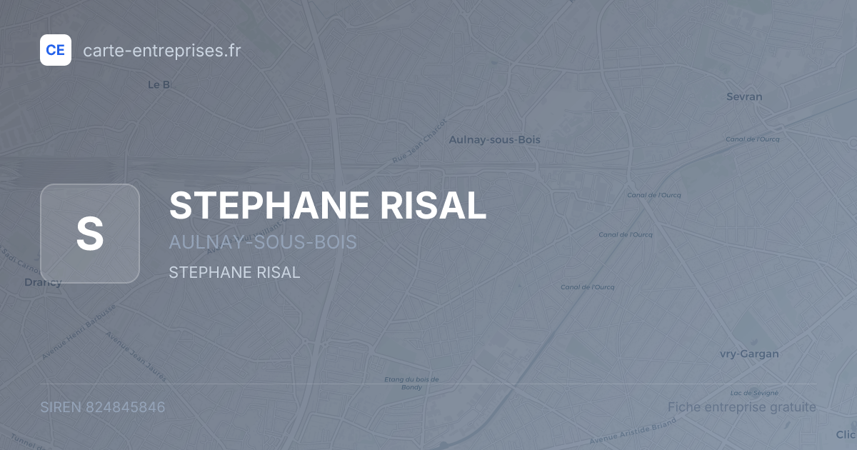 STEPHANE RISAL — 824845846 — fiche entreprise