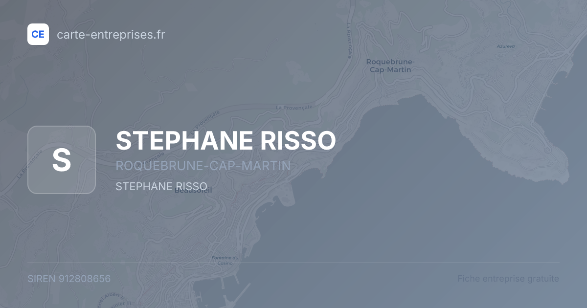 STEPHANE RISSO — 912808656 — fiche entreprise