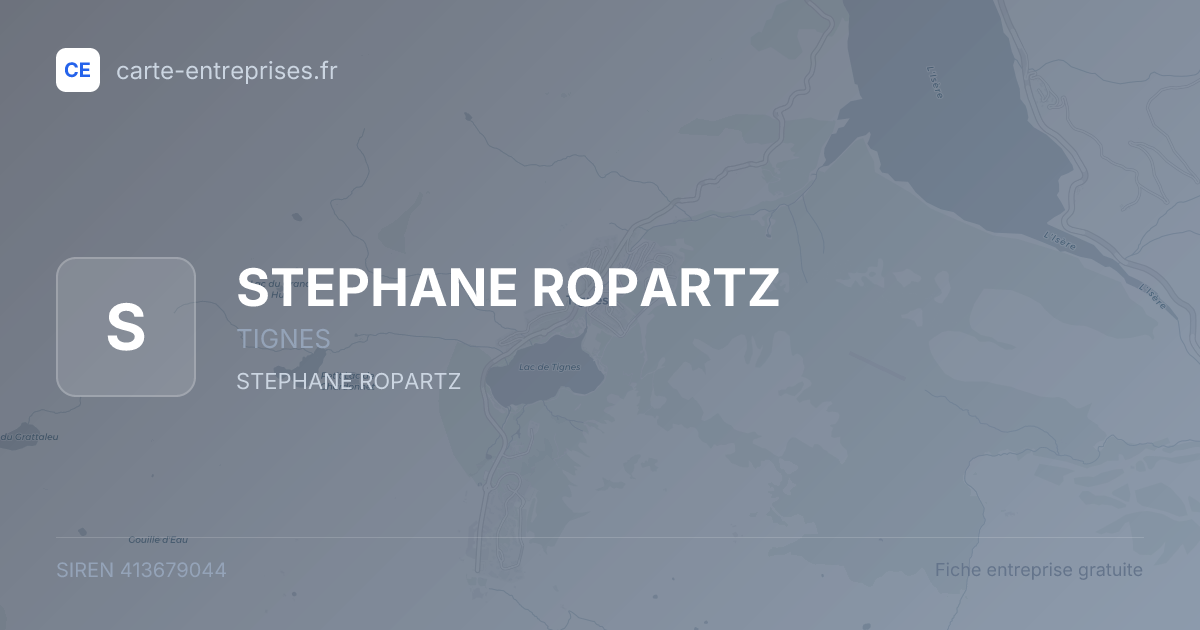 STEPHANE ROPARTZ — 413679044 — fiche entreprise