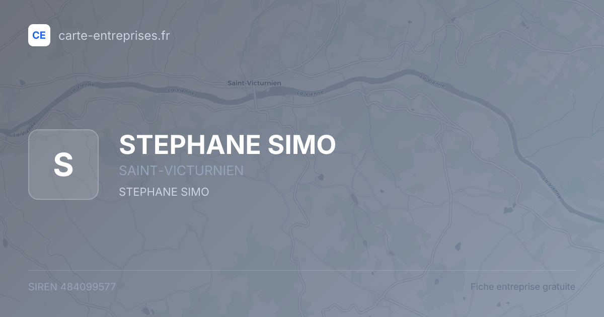 STEPHANE SIMO — 484099577 — fiche entreprise