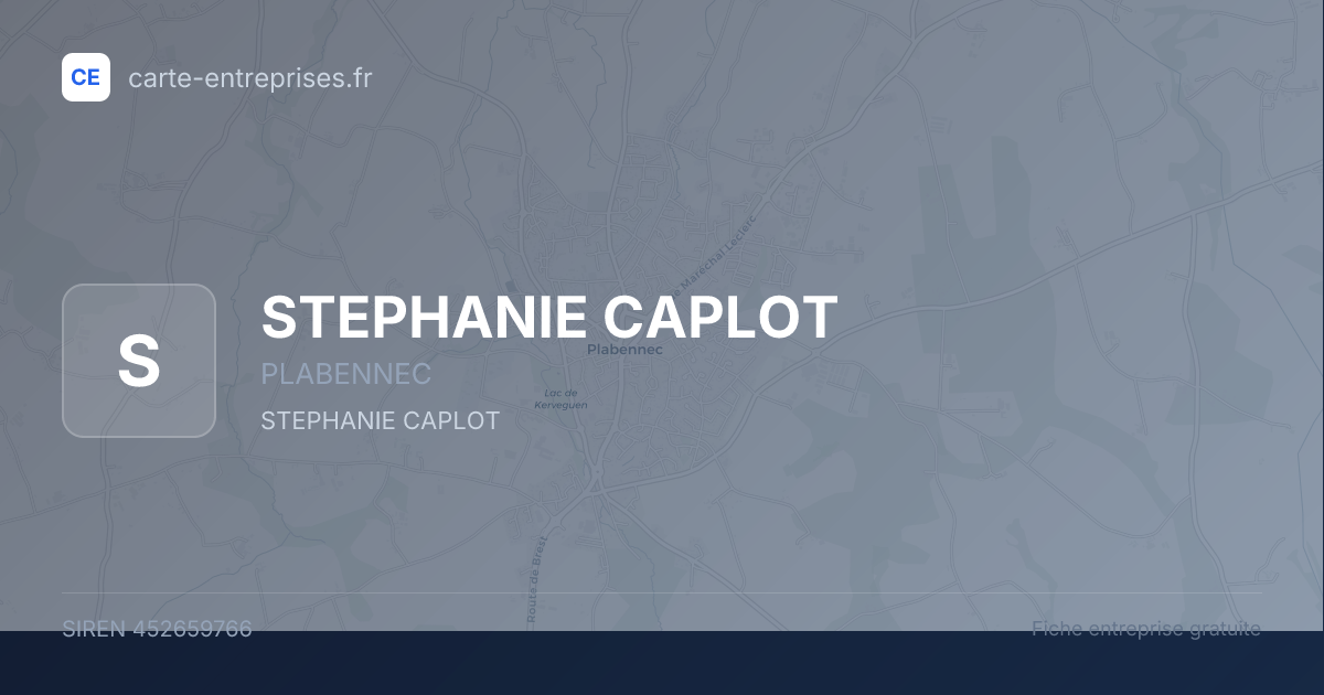 STEPHANIE CAPLOT — 452659766 — fiche entreprise