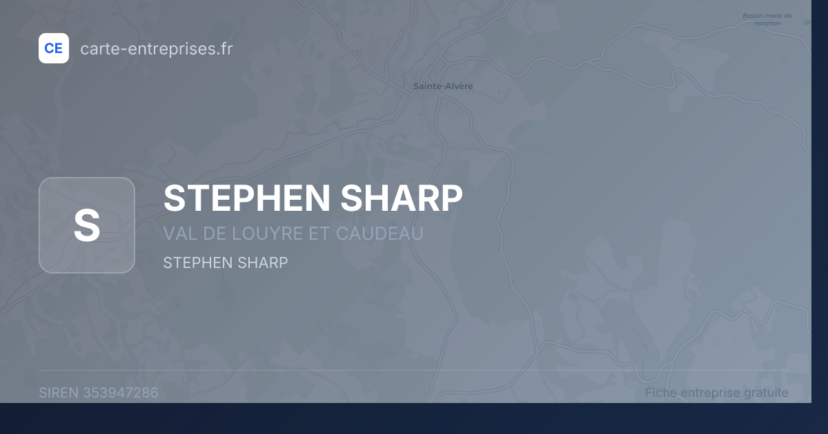 STEPHEN SHARP — 353947286 — fiche entreprise