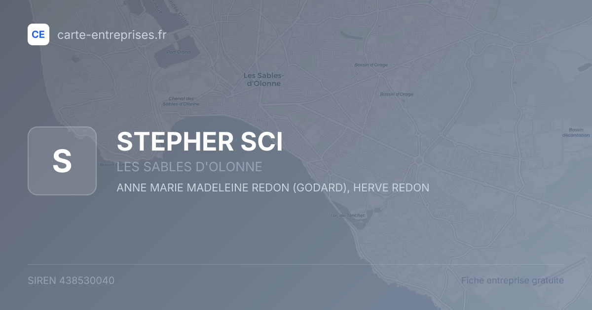 STEPHER SCI — 438530040 — fiche entreprise