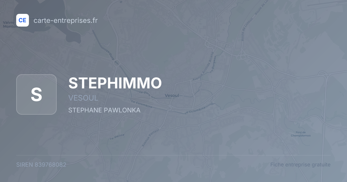 STEPHIMMO — 839768082 — fiche entreprise