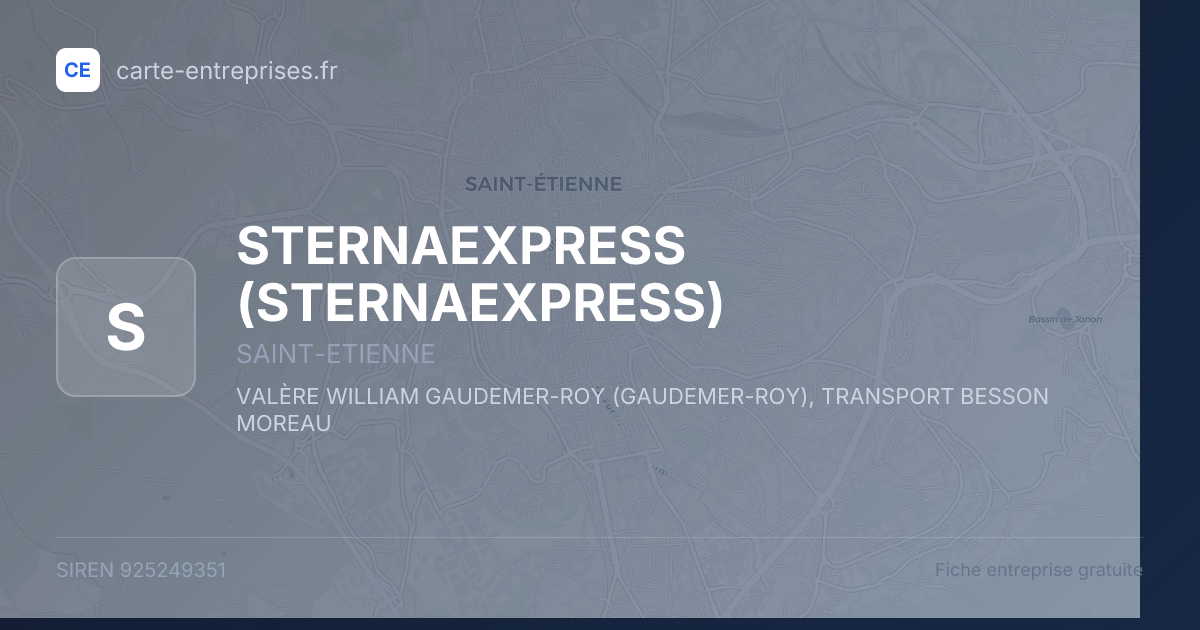 STERNAEXPRESS — 925249351 — fiche entreprise
