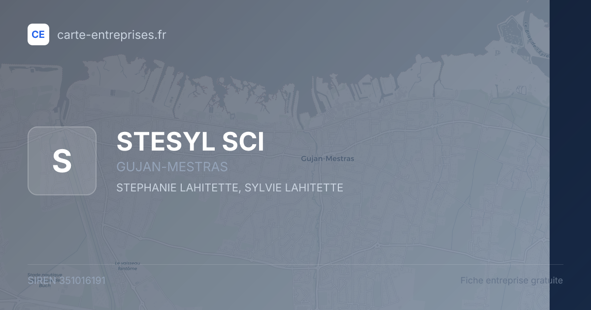 STESYL SCI — 351016191 — fiche entreprise