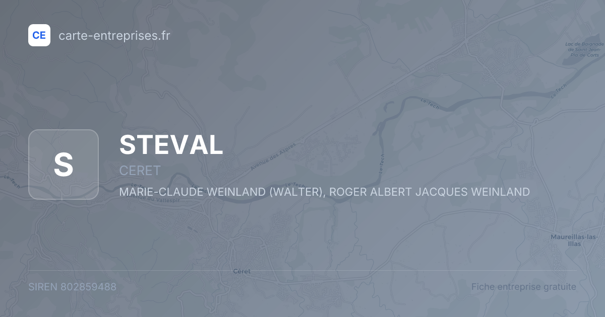 STEVAL — 802859488 — fiche entreprise
