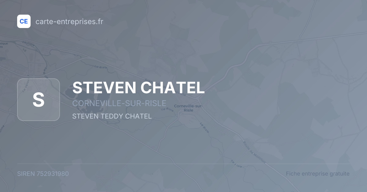 STEVEN CHATEL — 752931980 — fiche entreprise