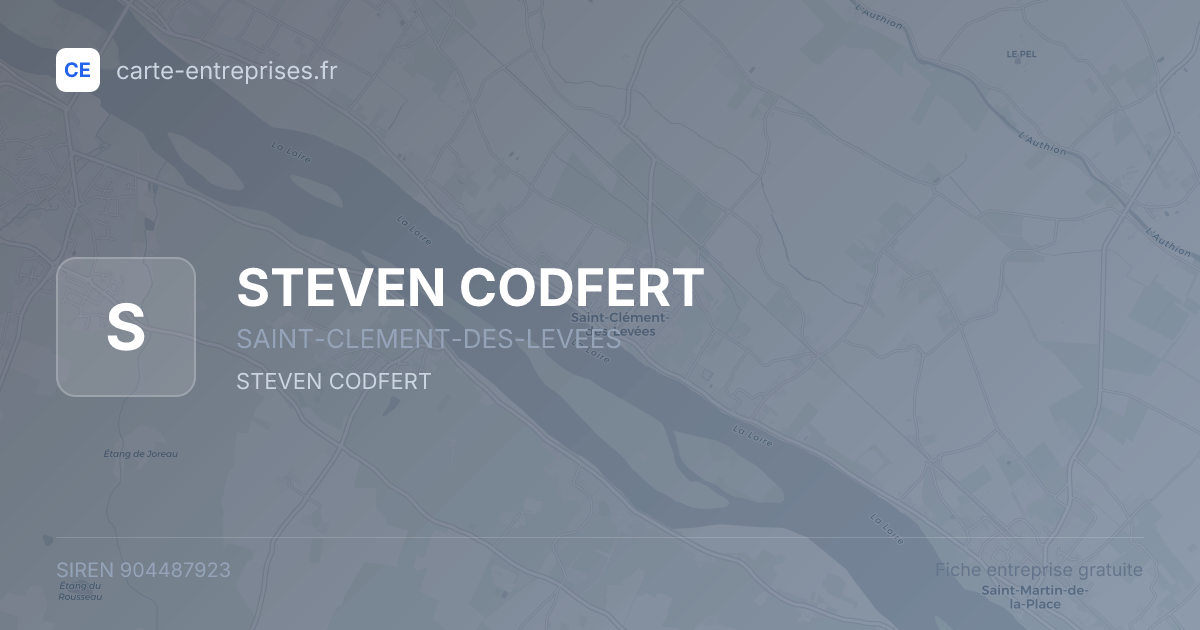 STEVEN CODFERT — 904487923 — fiche entreprise