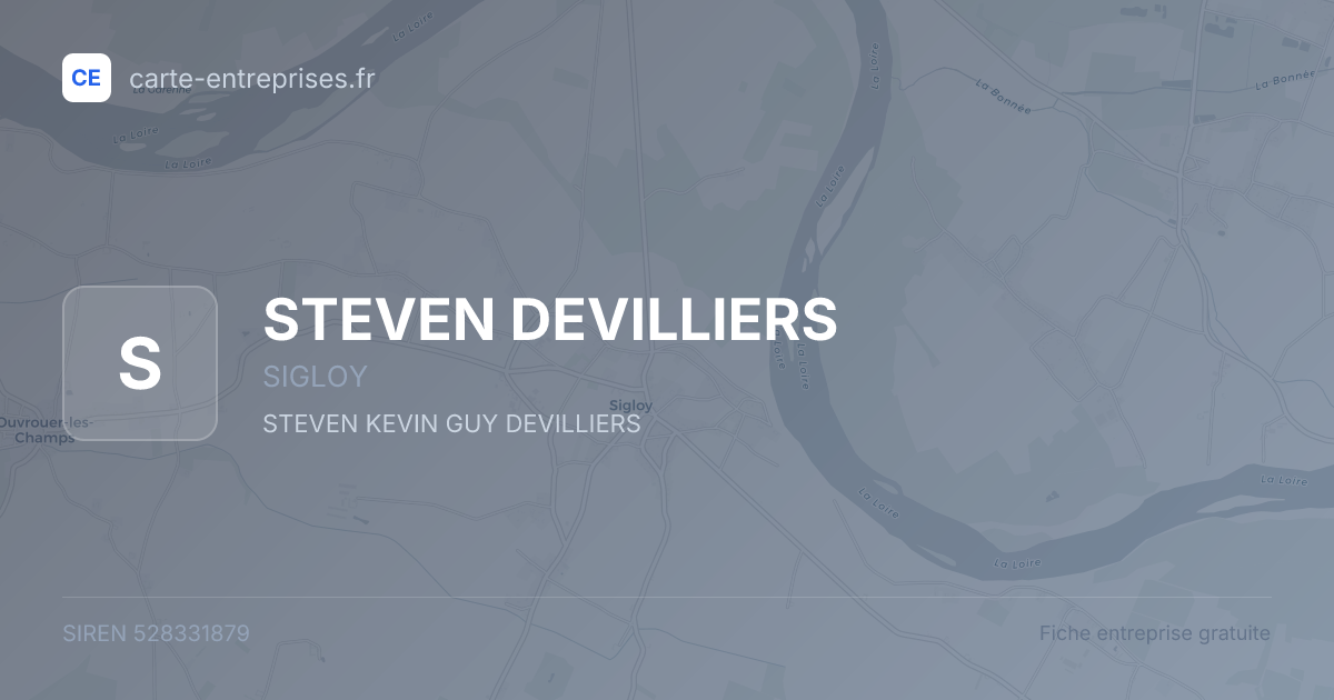 STEVEN DEVILLIERS — 528331879 — fiche entreprise