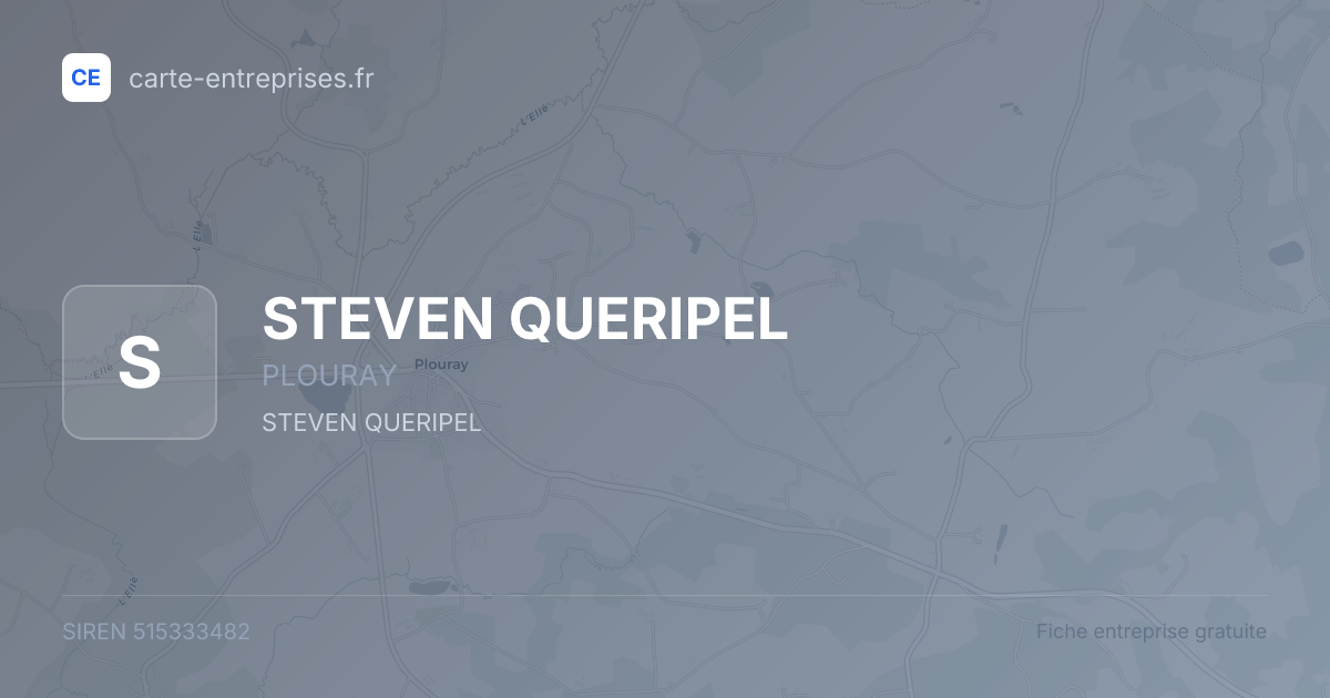 STEVEN QUERIPEL — 515333482 — fiche entreprise