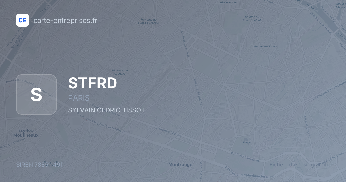 STFRD — 788511491 — fiche entreprise