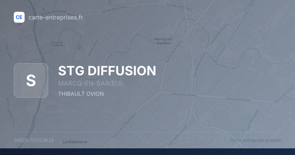 STG DIFFUSION — 751153628 — fiche entreprise
