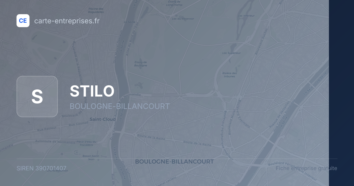 STILO — 390701407 — fiche entreprise
