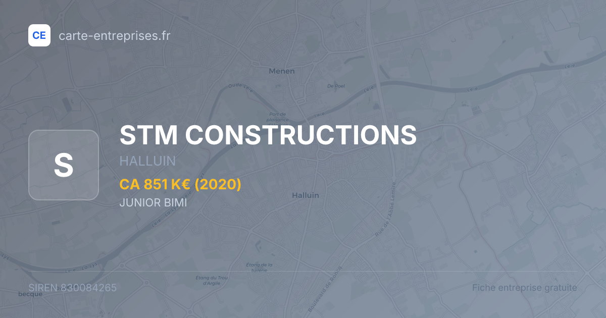 STM CONSTRUCTIONS — 830084265 — fiche entreprise