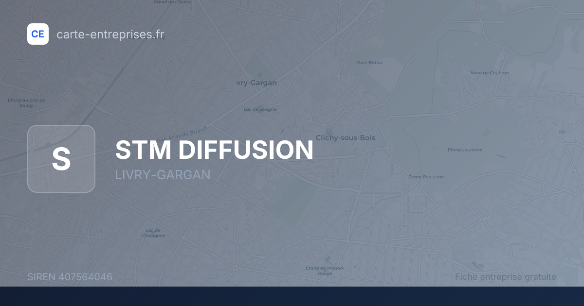 STM DIFFUSION — 407564046 — fiche entreprise