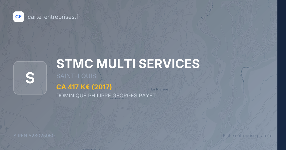 STMC MULTI SERVICES — 528025950 — fiche entreprise
