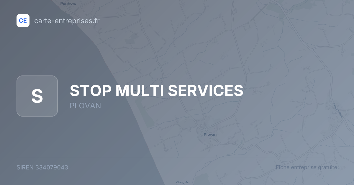 STOP MULTI SERVICES — 334079043 — fiche entreprise