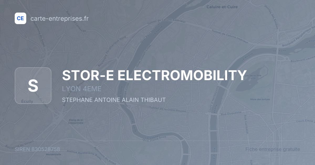 STOR-E ELECTROMOBILITY — 830528758 — fiche entreprise