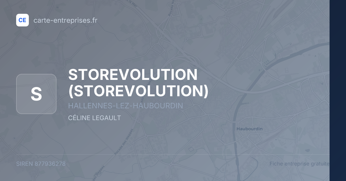 STOREVOLUTION — 877936278 — fiche entreprise