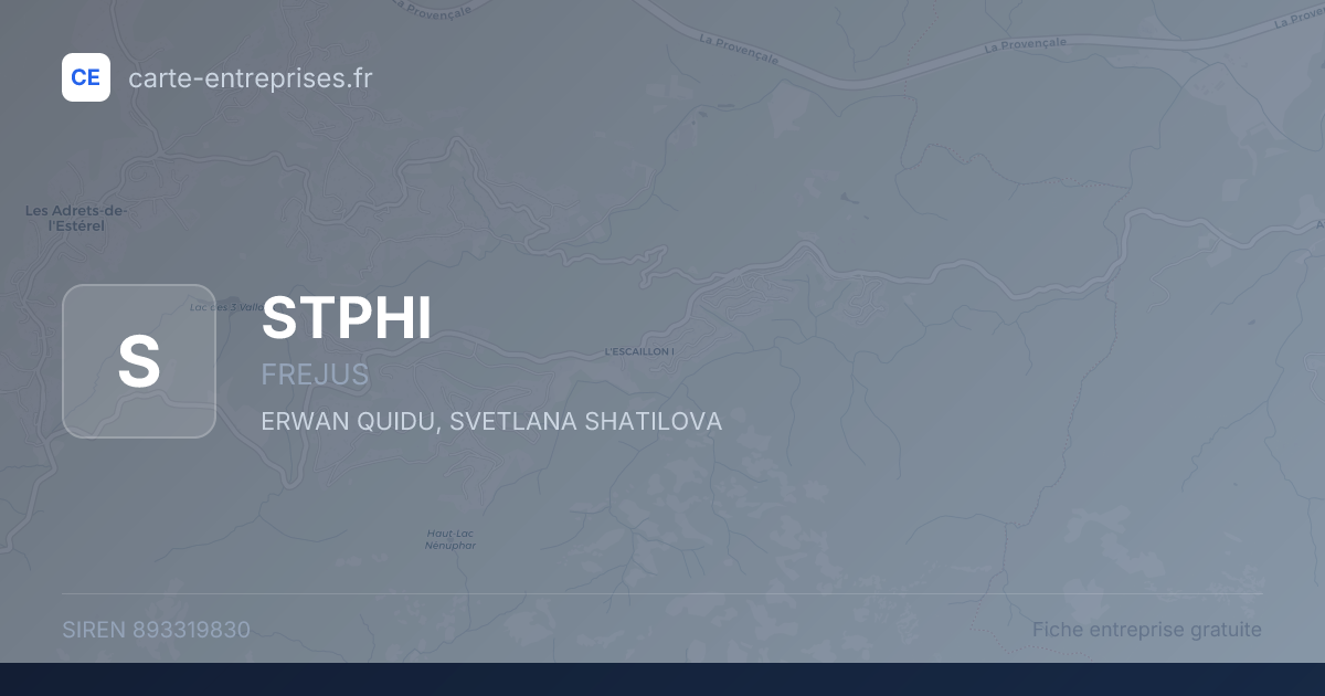 STPHI — 893319830 — fiche entreprise