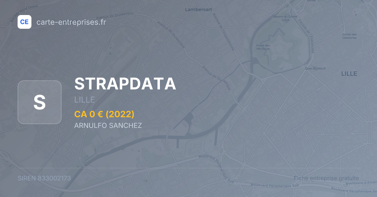 STRAPDATA — 833002173 — fiche entreprise