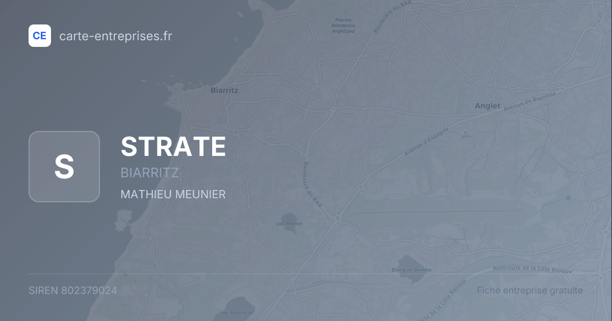 STRATE — 802379024 — fiche entreprise