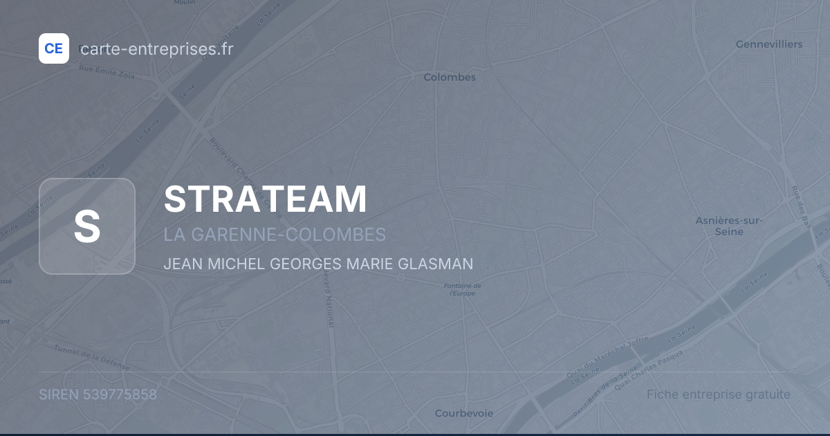 STRATEAM — 539775858 — fiche entreprise