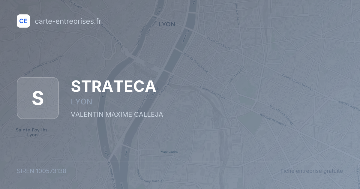 STRATECA — 100573138 — fiche entreprise