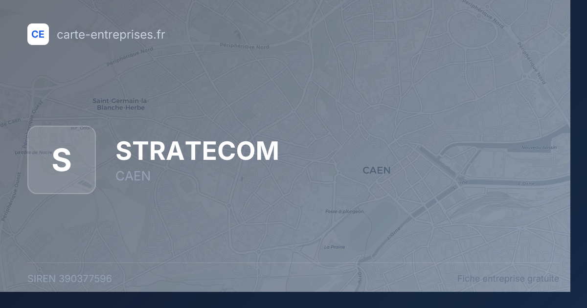 STRATECOM — 390377596 — fiche entreprise