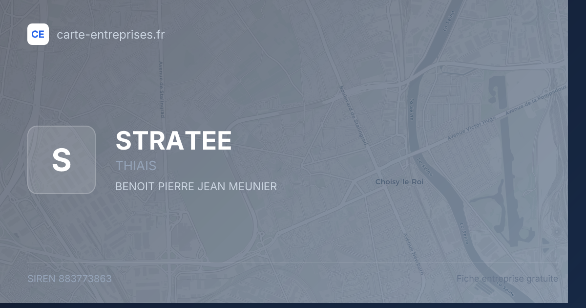 STRATEE — 883773863 — fiche entreprise