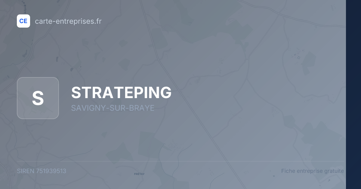 STRATEPING — 751939513 — fiche entreprise