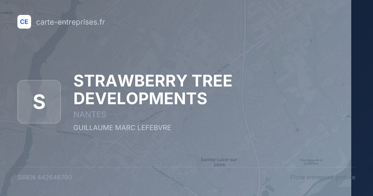 STRAWBERRY TREE DEVELOPMENTS — 442646790 — fiche entreprise