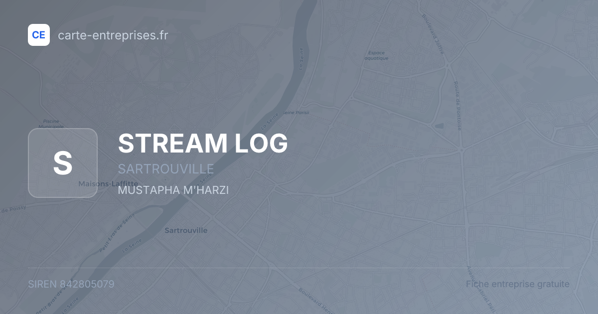 STREAM LOG — 842805079 — fiche entreprise