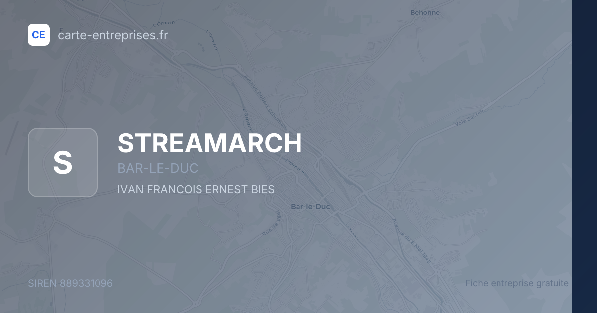 STREAMARCH — 889331096 — fiche entreprise