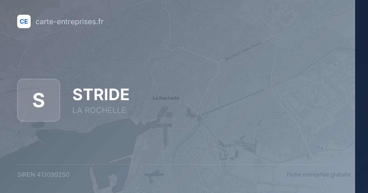 STRIDE — 413099250 — fiche entreprise