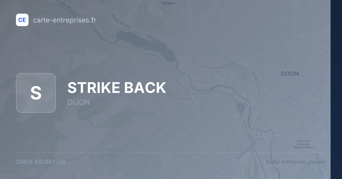 STRIKE BACK — 482867348 — fiche entreprise