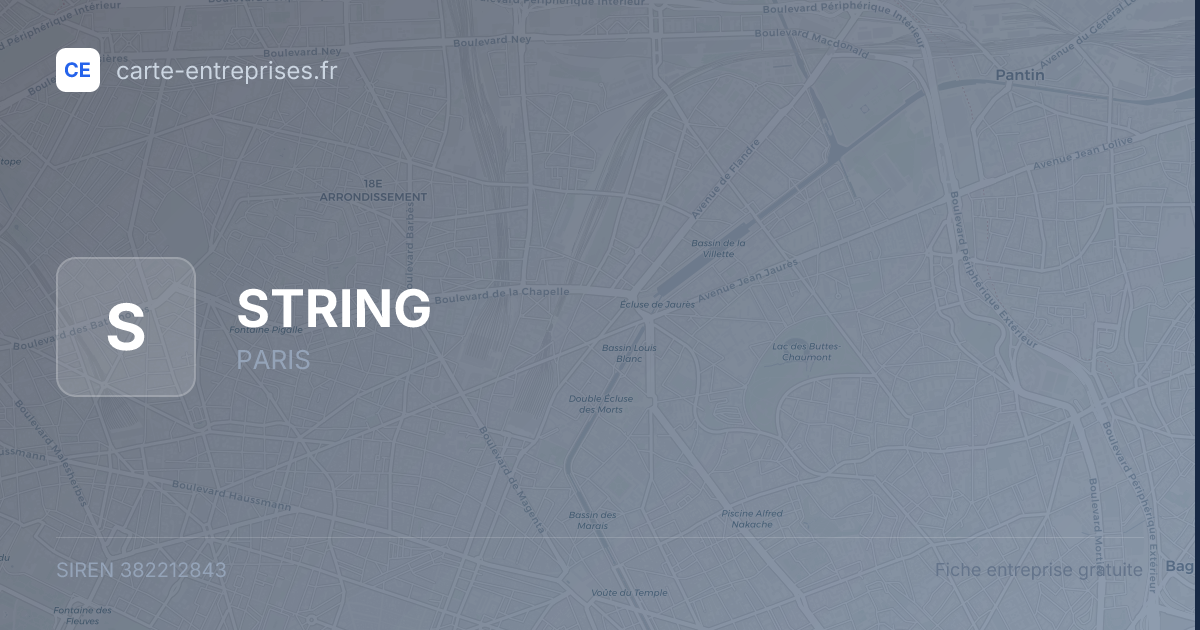 STRING — 382212843 — fiche entreprise