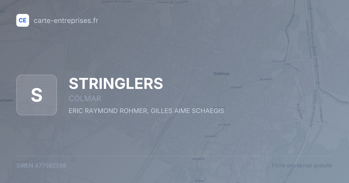 STRINGLERS — 477592588 — fiche entreprise