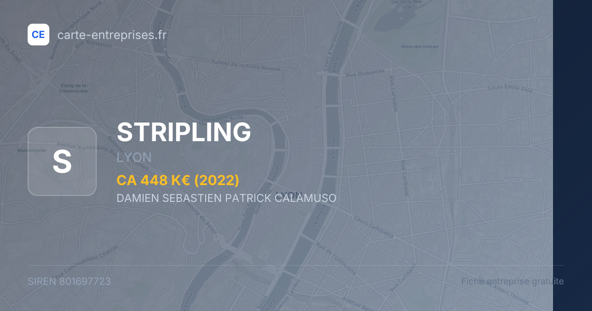 STRIPLING — 801697723 — fiche entreprise