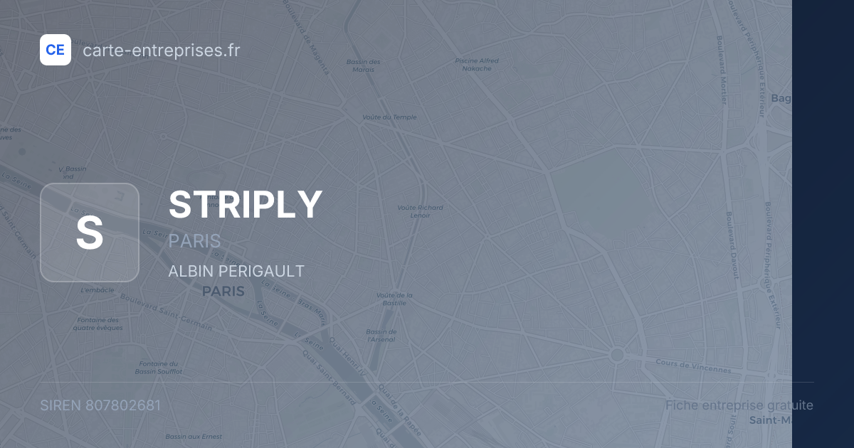 STRIPLY — 807802681 — fiche entreprise