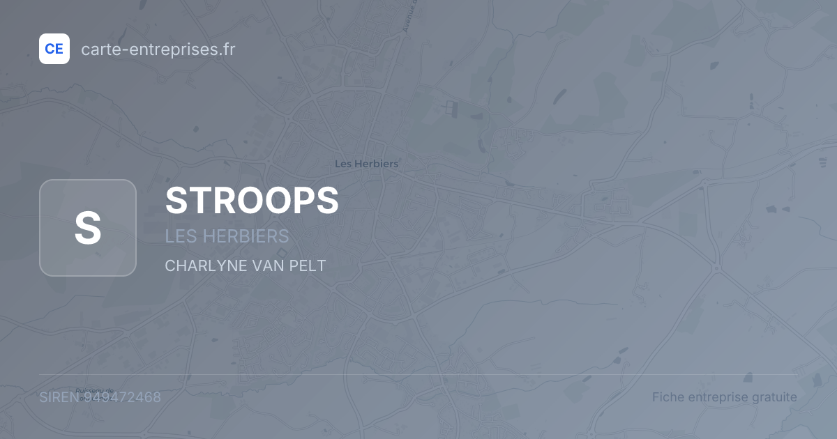 STROOPS — 949472468 — fiche entreprise