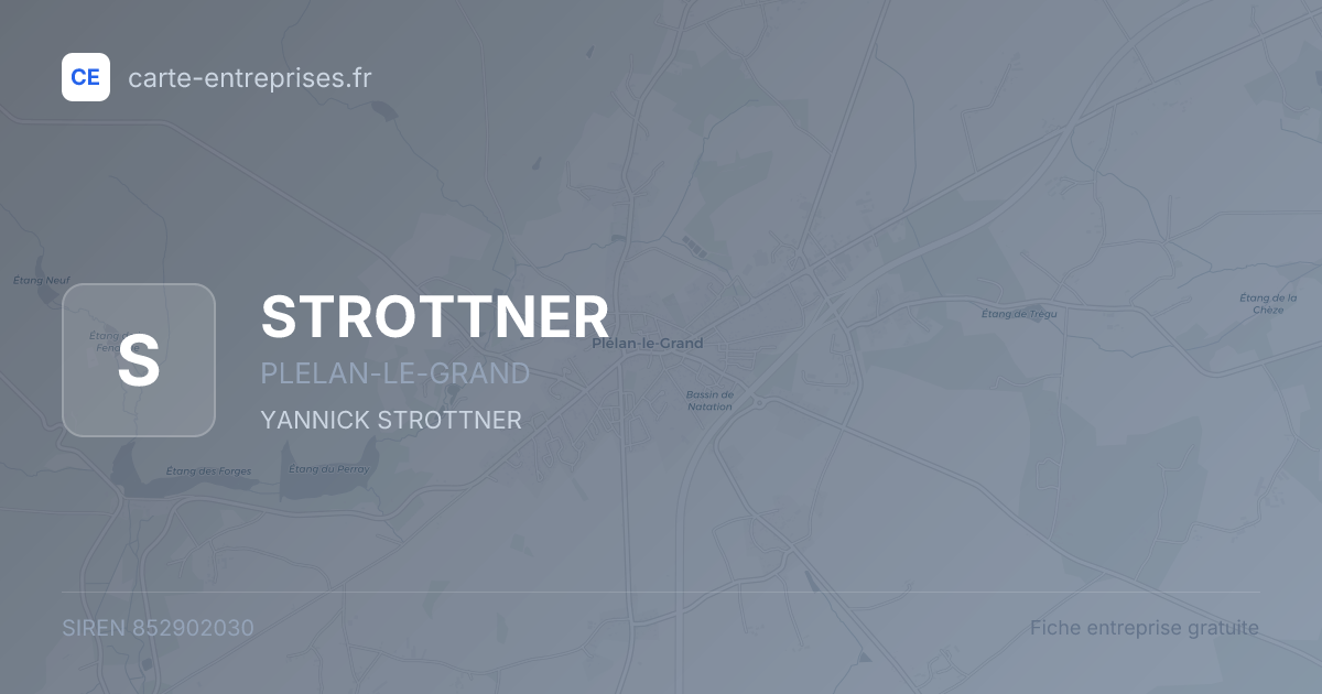 STROTTNER — 852902030 — fiche entreprise