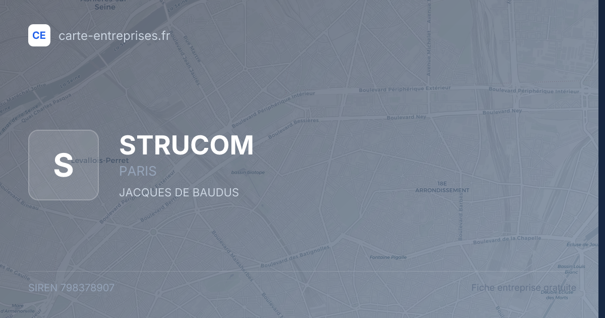 STRUCOM — 798378907 — fiche entreprise
