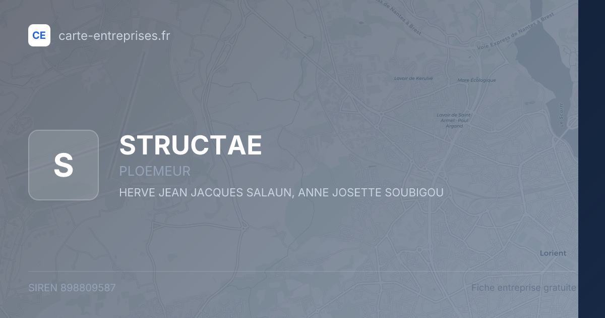 STRUCTAE — 898809587 — fiche entreprise